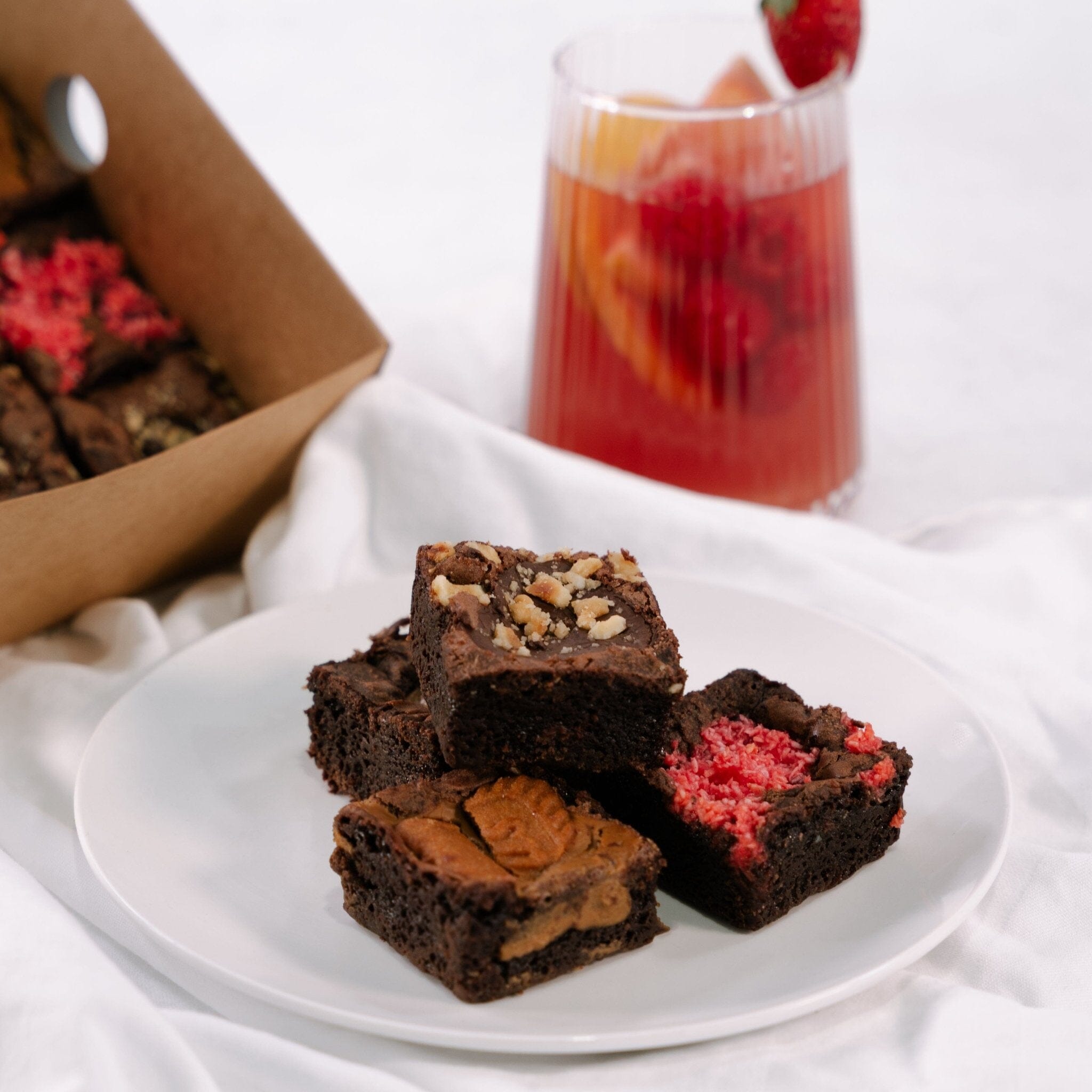 Assorted Chocolate Brownie Box-CATERING IN MELBOURNE-FIG-iPantry-australia