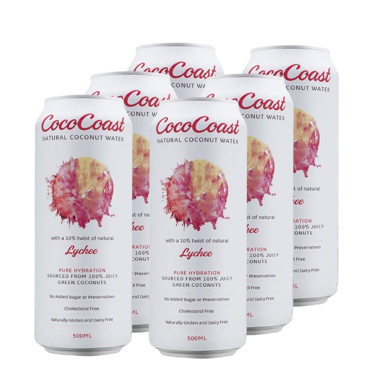 Lychee Coconut Water 500ml (6 Pack) - Coco Coast