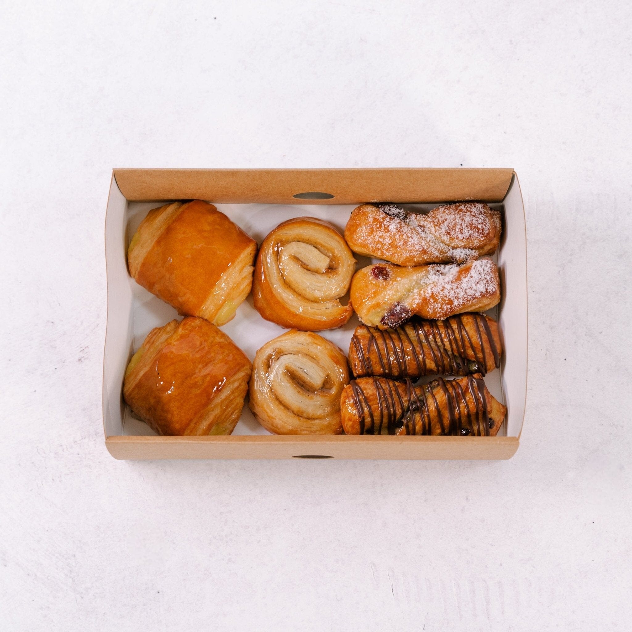 Mini Danishes - Assortment of Custard Filled Danish, Chocolate Twist, Cranberry Twist & Cinnamon Swirl Pastries-CATERING IN MELBOURNE-FIG-iPantry-australia