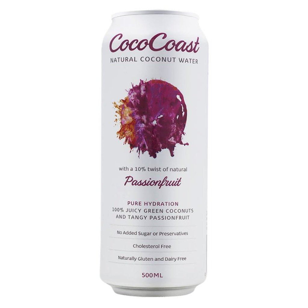 Passionfruit Coconut Water 500ml - Coco Coast